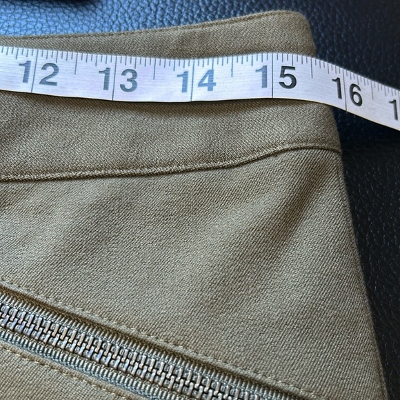 Veronica Beard ADELAIDE ZIPPER POCKET SKINNY STRAIGHT LEG PANTS ARMY GREEN Sz 8 - Picture 12 of 14